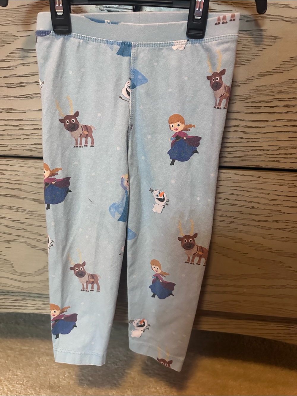 Girls' Light Blue Frozen Character Leggings